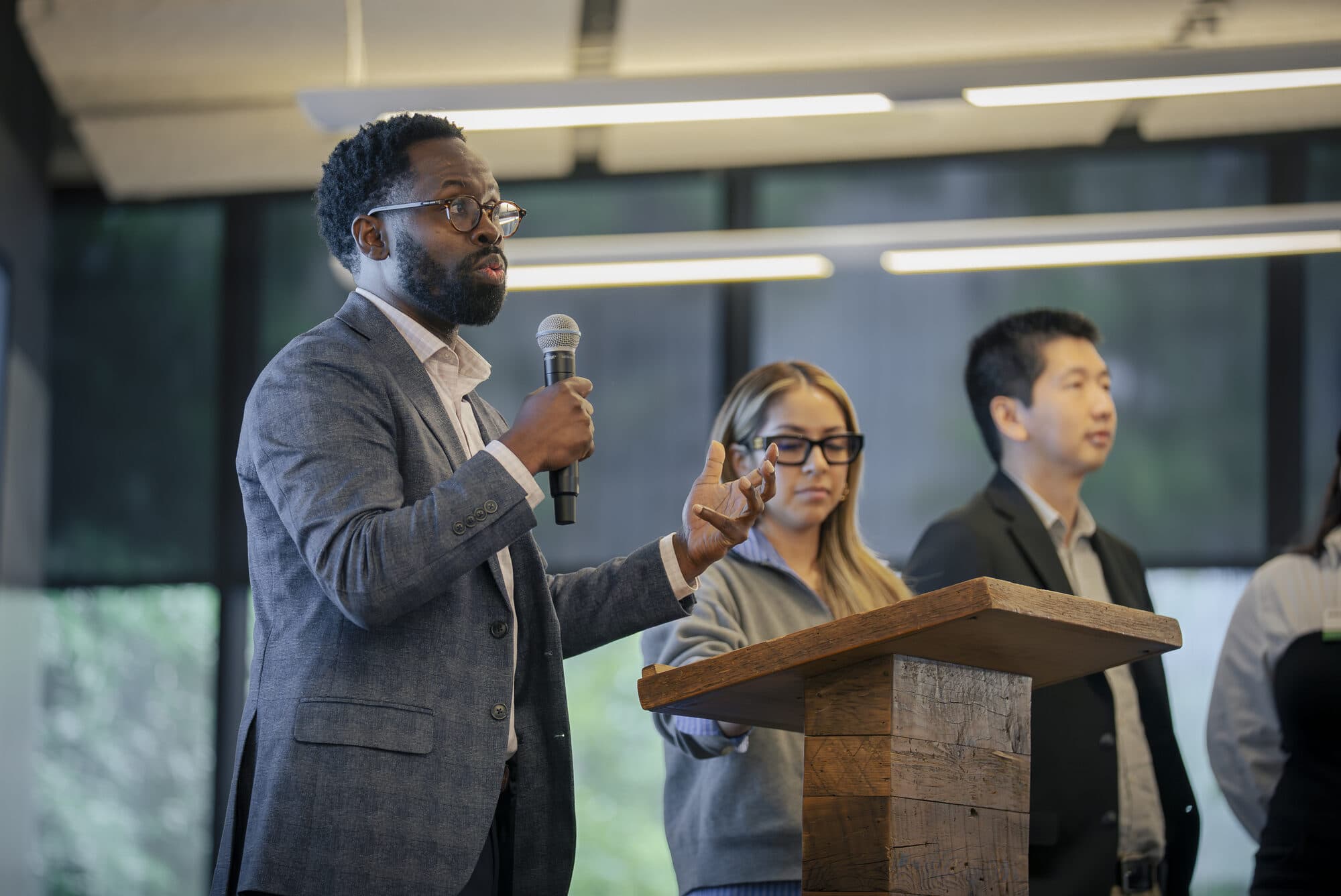 Victor B. George presenting findings at the Consumer Reports Fairness by Design Tech Sprint, Atlanta, April 2026